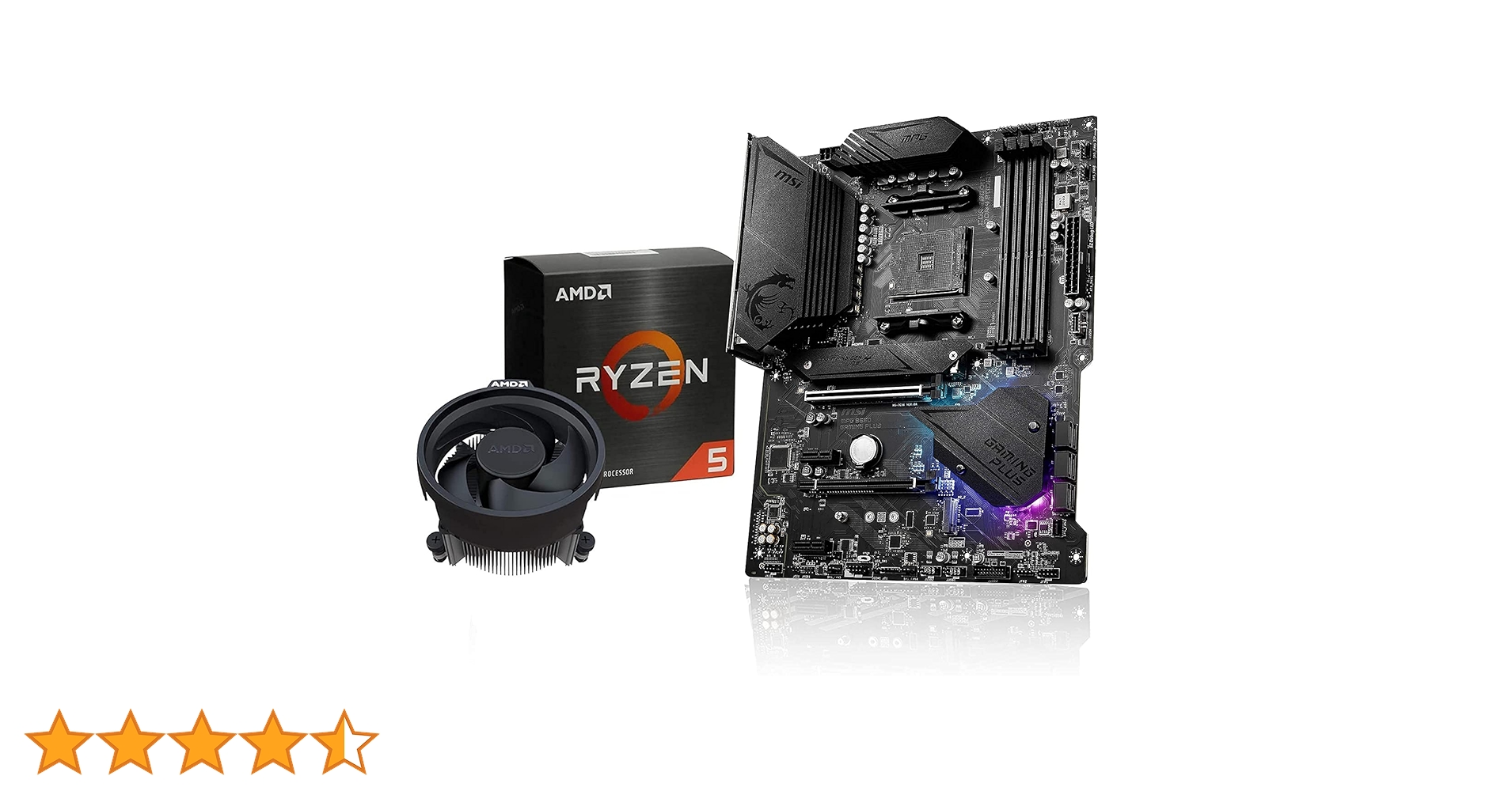 INLAND Micro Center AMD Ryzen 5 5600X Processeur de bureau avec